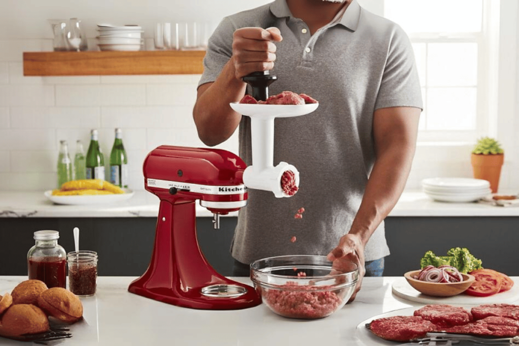 kitchen aid mixer meat grinder